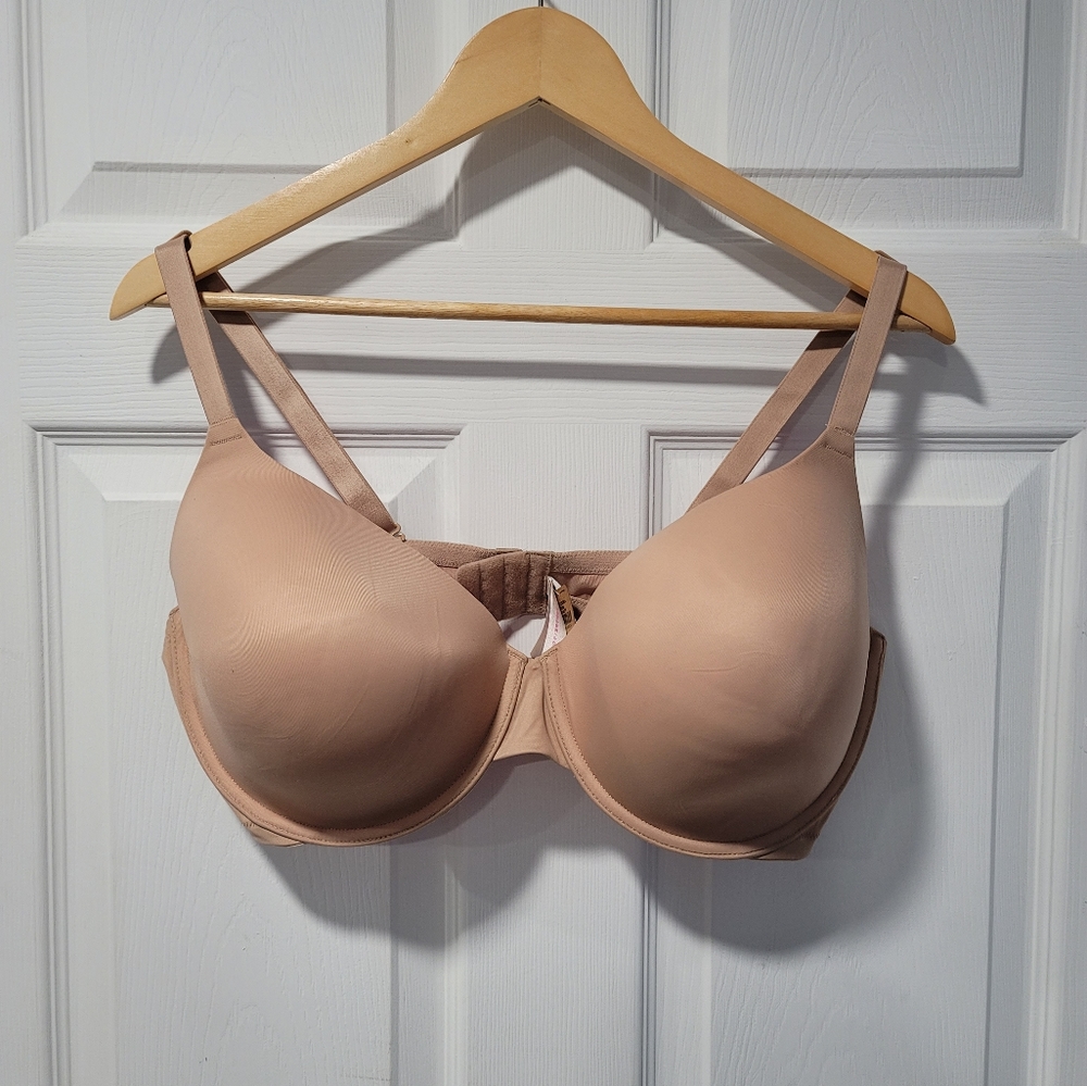 PINK Victoria's Secret Toffee Beige 42DD Wear Everywhere T-Shirt Light Lined Bra